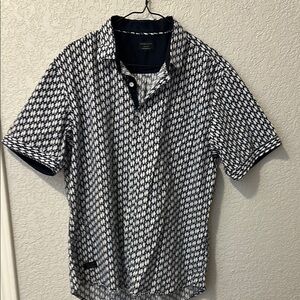 7 Diamond Button Down Shirt Sz XXL